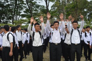 pelatihan yelyel setiap prodi saat osjur